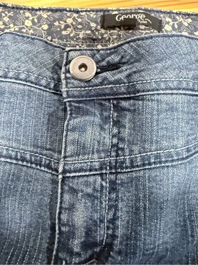 George Dark Blue High-Rise Women's Jean Skirt